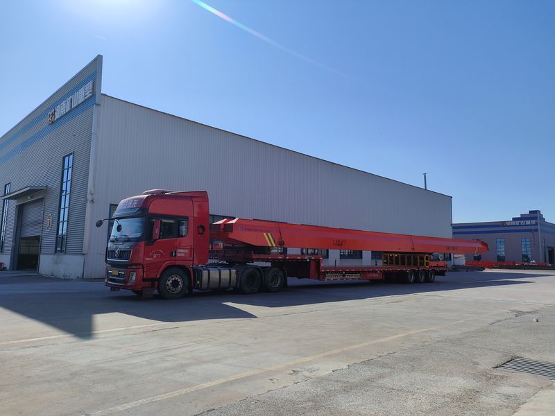 電動單梁起重機  2臺 LD3t—26.85m 制作完成，發(fā)往江蘇交付客戶使用