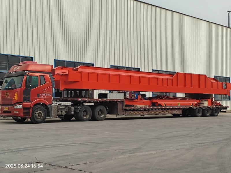 通用橋式起重機 QDXX32/5t—19.5m 電動單梁橋式起重機 2臺 LD10t—16.5m 制作完成，發(fā)往河北石家莊交付客戶使用。